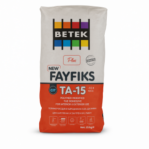 ყინვაგამძლე წებოცემენტი 25 კგ BETEK FAYFIKS TA-15