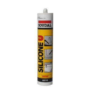 სილიკონის ჰერმეტიკი შავი 0.28 ლ SOUDAL