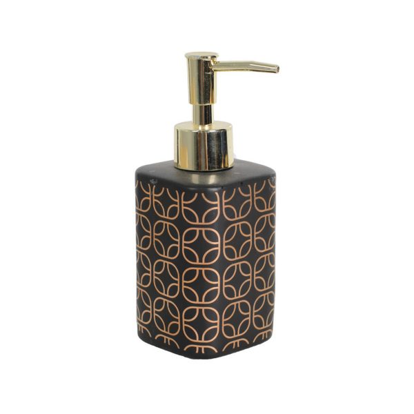 დისპენსერი თხევადი საპნის, შავი GLOSSY SOAP DISPENSER BLACK