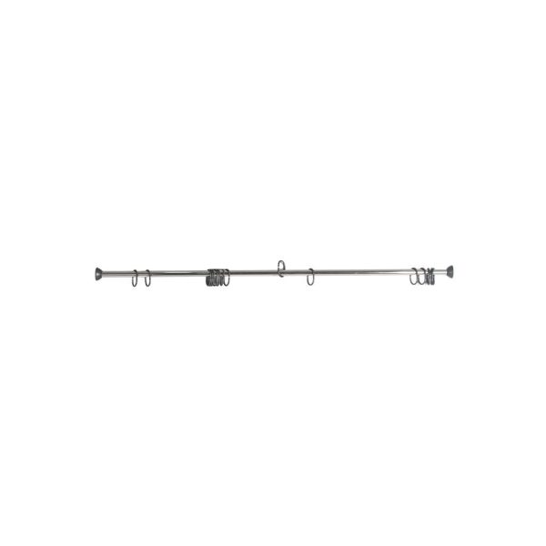 საფარდე კარნიზი P.NOVA, ALU.CURTAIN ROD, SPRING SYSTEM, 220 CM, SHINY