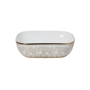 აბაზანის ნიჟარა კერამიკის 9387 gold 455X325X135