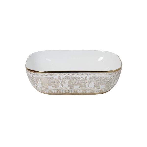აბაზანის ნიჟარა კერამიკის 9387 gold 455X325X135