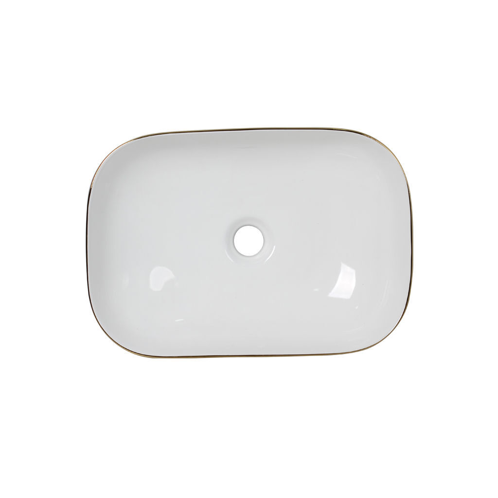 აბაზანის ნიჟარა კერამიკის 9387 gold 455X325X135 - Image 3