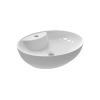 დასადგამი ნიჟარა WASHBASIN 50 სმ OVAL WHITE (500X380 მმ) (MTLG05005FD1W5000-K) BIEN