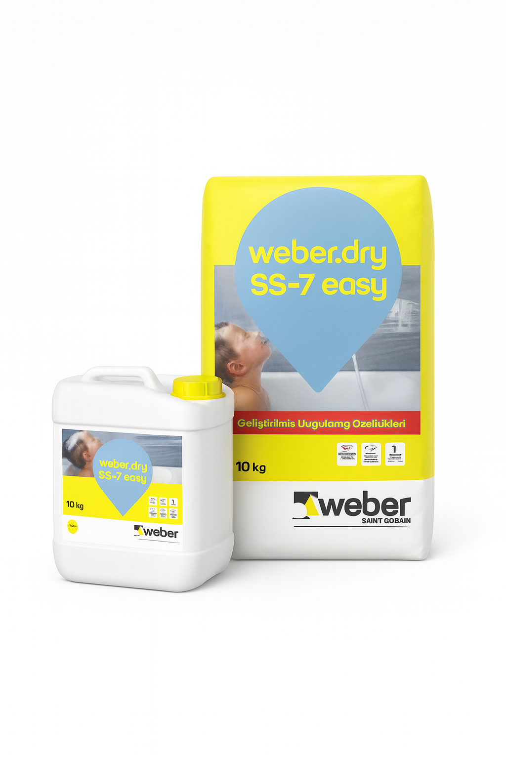 ჰიდროსაიზოლაციო ხსნარი ორკომპონენტიანი Weber.dry SS-7 20 კგ