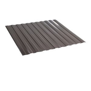 პროფილირებული ფერადი თუნუქი 0.35X1190 პრიალა RAL8019
