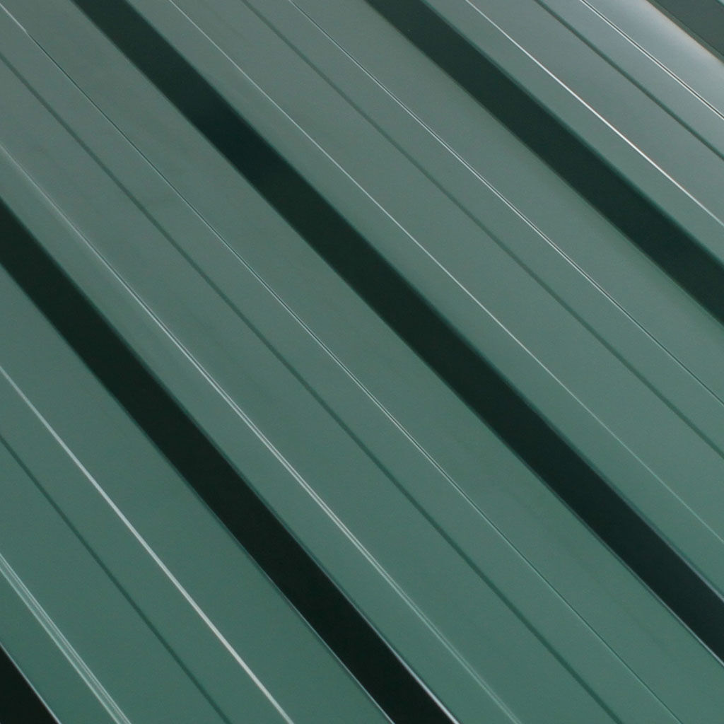 პროფილირებული ფერადი თუნუქის სახურავი 0.4X1140 პრიალა RAL6005 - Image 2