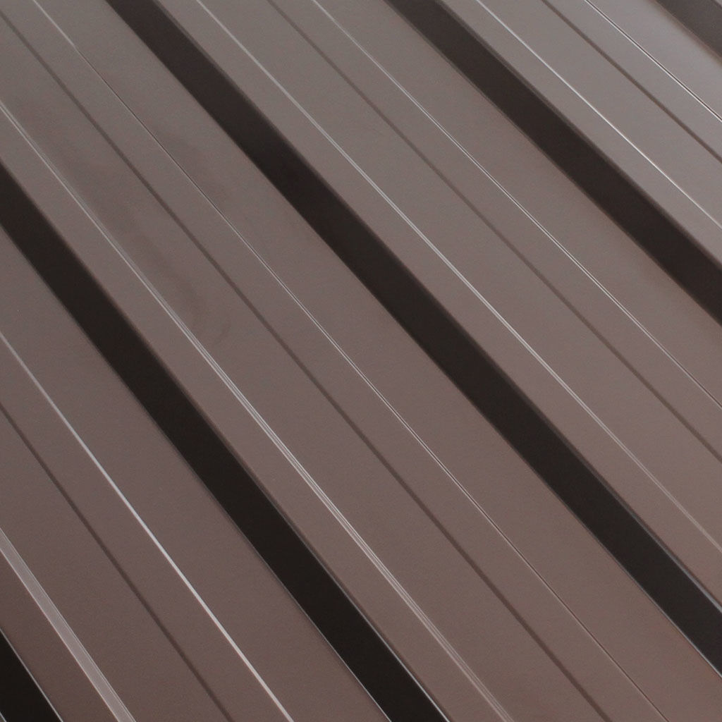 პროფილირებული ფერადი თუნუქის სახურავი 0.4X1140 პრიალა RAL8019 - Image 2