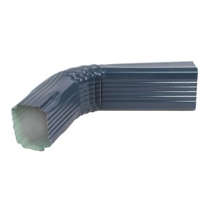 ოთხკუთხა წყალსაწრეტი მილის მუხლი 0.50x350 RAL 7024 ხაოიანი (500 მმ.)