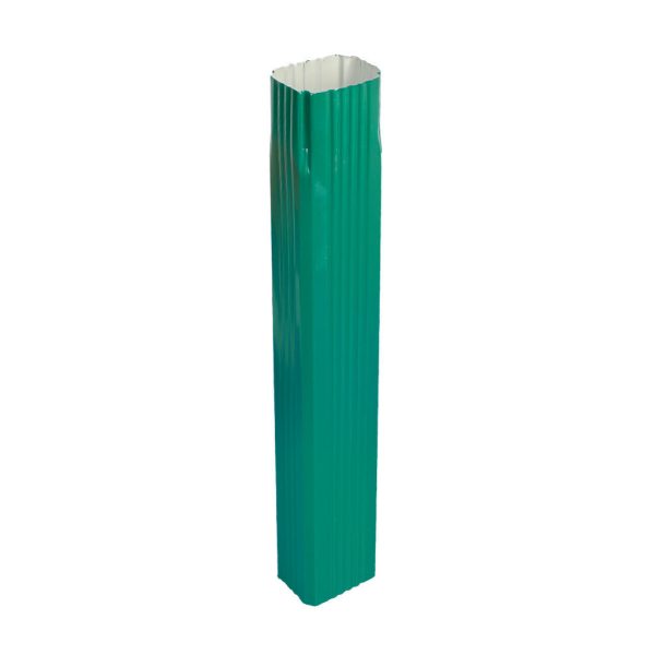 ოთხკუთხა წყალსაწრეტი მილი 0.50x350 RAL 6005 (2000 მმ.) - Image 2