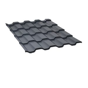 მეტალოკრამიტი ფერადი თუნუქის სახურავი 0.5X1200 პრიალა RAL 7024