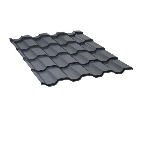 მეტალოკრამიტი ფერადი თუნუქის სახურავი 0.5X1200 პრიალა RAL 7024