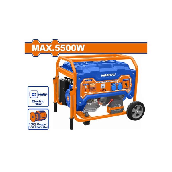 გენერატორი ბენზინის ძრავზე 5.5 KW (WGEAA08) WADFOW