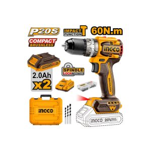 ელექტრო ხრახნდამჭერი ჩაქუჩით 20V Li-Ion Proline CIDLI20602 INGCO