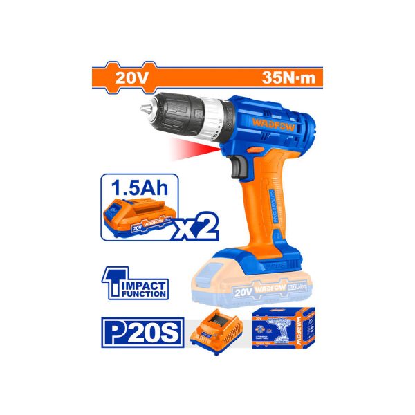 ელექტრო ხრახნდამჭერი 20ვ Li-Ion (WCDP522) WADFOW