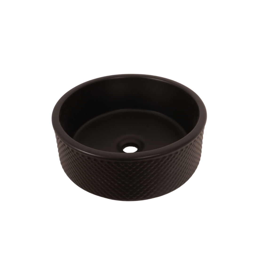 ნიჟარა კერამიკის 9000 matt black 410X410X160