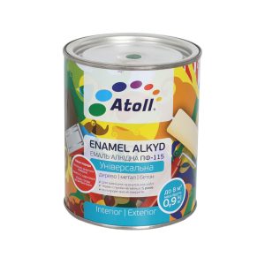 0.8კგ ემალის საღებავი ზურმუხტი ATOLL ПФ-115