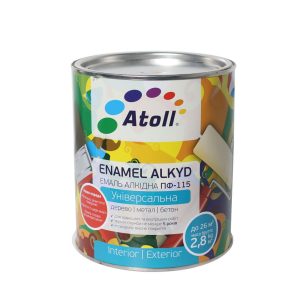 2.6კგ ემალის საღებავი ჩალისფერი ATOLL ПФ-115