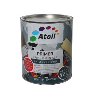 2.8კგ ანტიკოროზიული გრუნტი შავი ATOLL ГФ-021