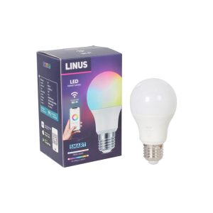 LED ჭკვიანი ნათურა LINUS Lin73 Smart RGBW 9W