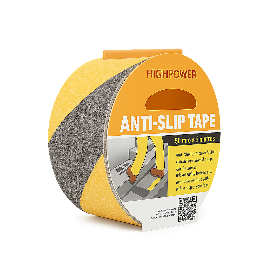 მოცურების საწინააღმდეგი წებოვანი ლენტი კიბეებისთვის 50მმX5მ