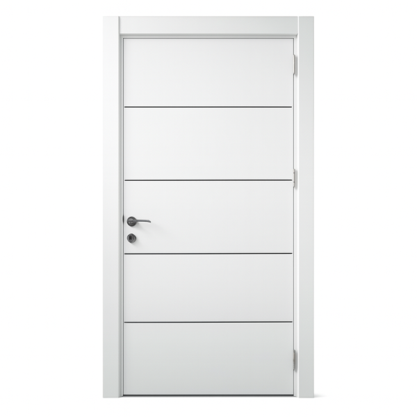 კარი F01 ზომა. 70*208 ფერი. WHITE Black lined მწარ. ANADOORIA