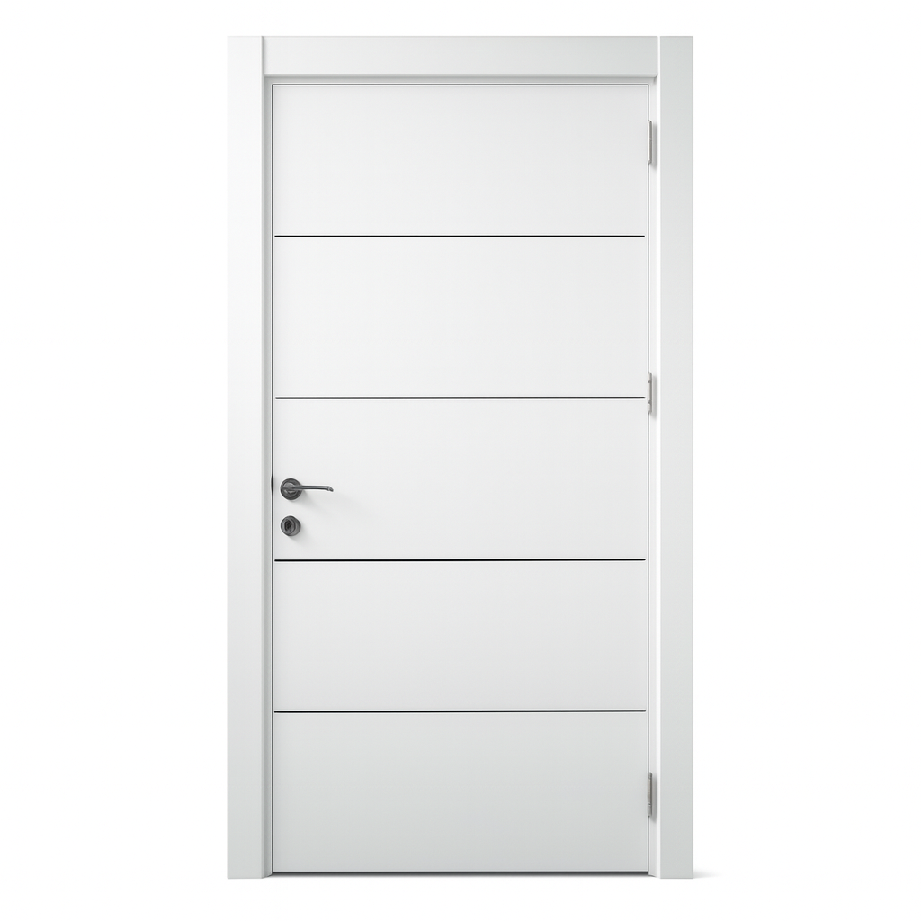 კარი F01 ზომა. 70*208 ფერი. WHITE Black lined მწარ. ANADOORIA