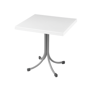 მაგიდა თეთრი პლასტმასის 75X75 LADIN CT055