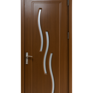 კარი მინით OP-092 ზომა 215*80*4 ფერი OAK (1-3)