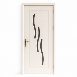 კარი მინით OP-092 ზომა 215*75*4 ფერი Pearl White (AKC-021)