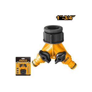 2 - სექციანი პლასტმასის წყლის გამანაწილებელი, გადამყვანით 1"-3/4" INGCO (HHC1202)