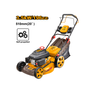 გაზონის სათიბი მანქანა ბენზინის ძრავით 3.5KW (GLM196202) INGCO