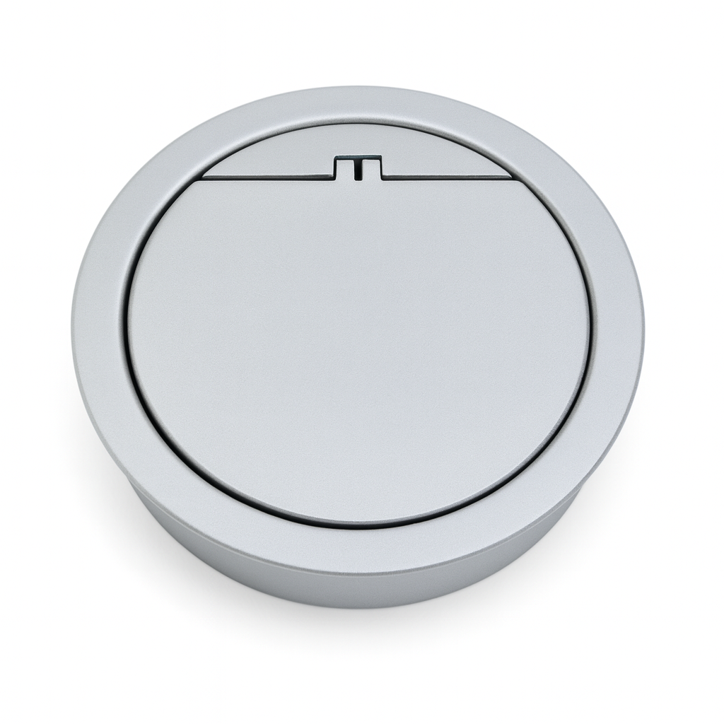 მრგვალი ჩასაშენებელი დენის როზეტი USB პორტებით - Image 2