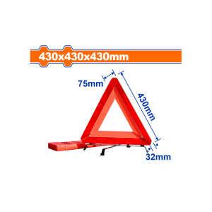 გამაფრთხილებელი საგზაო ნიშანი წითელი სამკუთხედი 43X43X43 სმ (WYJ3A43) WADFOW