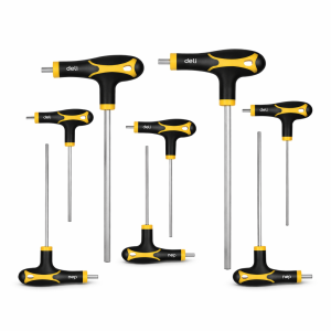 ექვსკუთხა ქანჩის ნაკრები T-YPE / HEX KEY DL233108 მწარ. deli