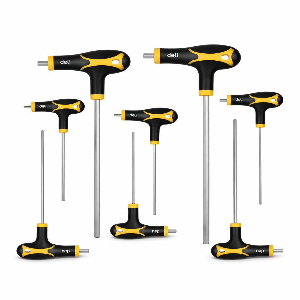 ექვსკუთხა ქანჩის ნაკრები T-YPE / HEX KEY DL233108 მწარ. deli