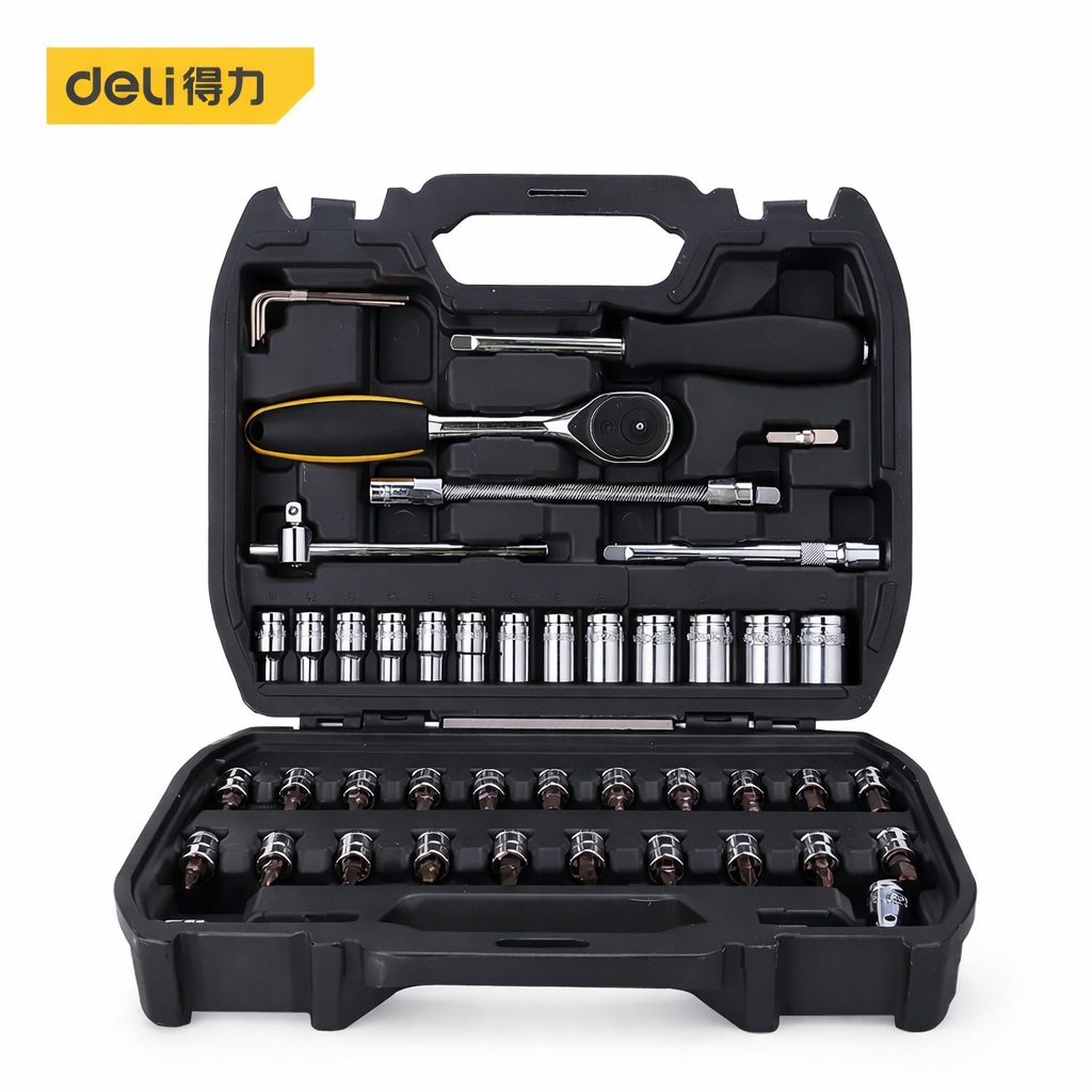 ხელსაწყოების ნაკრები 46ც DL1046 მწარ. deli