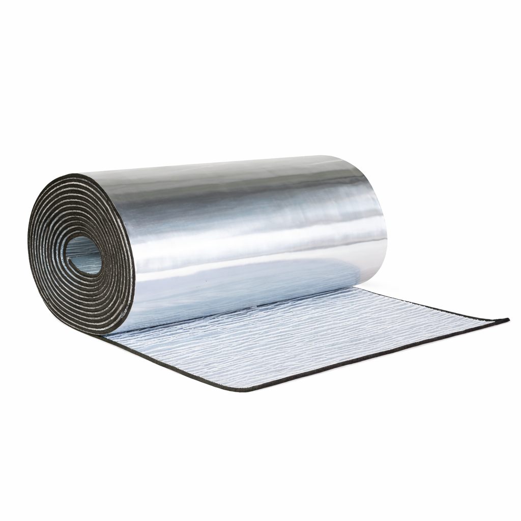 კაუჩუკის საიზოლაციო ღრუბელი ალუმინის საფარით 6მმ X100სმ (30m2) მწარ. ODE