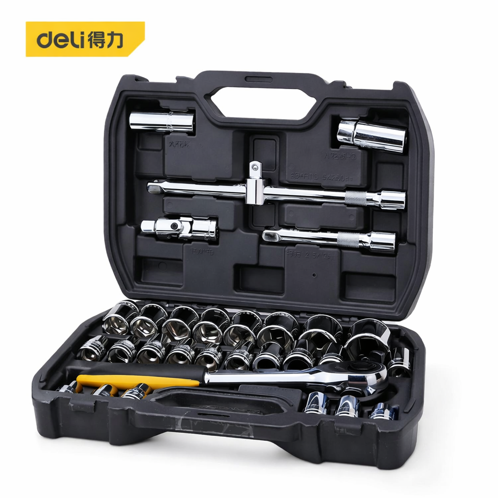 ხელსაწყოების ნაკრები 32ც DL1032 მწარ. deli