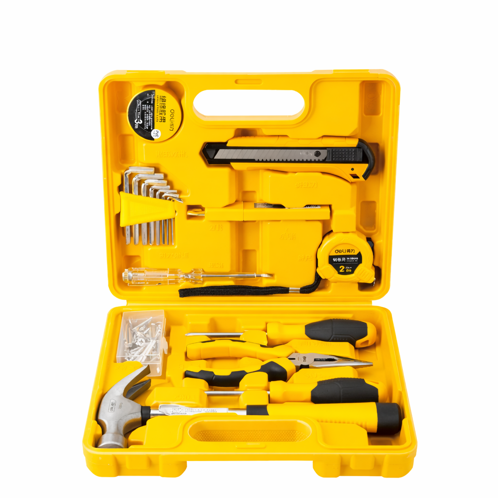 ხელსაწყოების ნაკრები 18ც DL1018J მწარ. deli