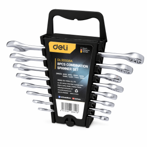 ქანჩების ნაკრები (კომბინირებული) 8ც DL130008A მწარ. deli