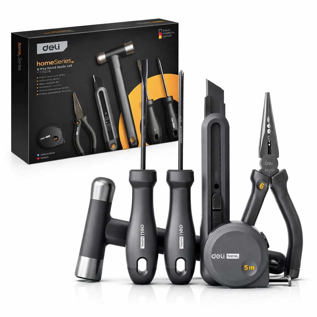 ხელსაწყოების ნაკრები 6ც HT0006 Home°/ Black მწარ. deli