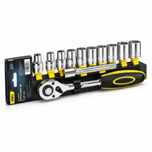 ხელსაწყოების თავაკების ნაკრები 12ც DL2012T მწარ. deli