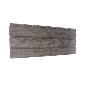 84-იანი ფერადი თუნუქის საიდინგი 0.5X345 ხაოიანი WOOD GREY