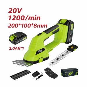 ბუჩქის საკრეჭი ხელსაწყო 20V 2Ah*1 1200/min DG621-1 მწარ. deli