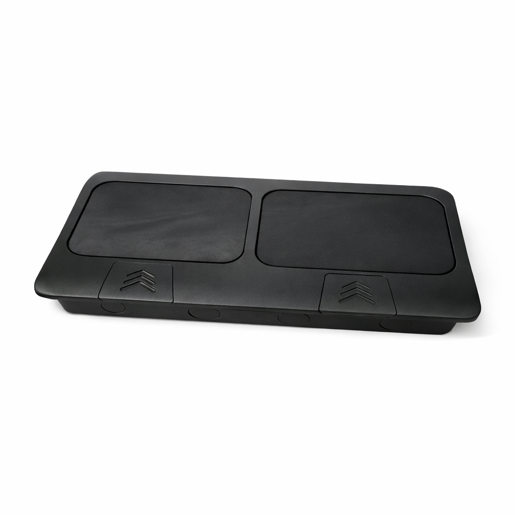 ჩასაშენებელი მაგიდის ელექტრო ბლოკი (Pop-up Power Socket) – 3 სოკეტი + 2 RJ45 ინტერნეტის პორტი - 1