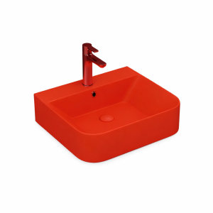 ხელსაბანი 55-სმ TOP COUNTER #3054-105 ფერი : Glossy Red მწ. LUCCO