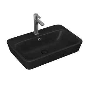 ხელსაბანი 65-სმ MITA #3065-110 ფერი : Matte Black მწ. LUCCO