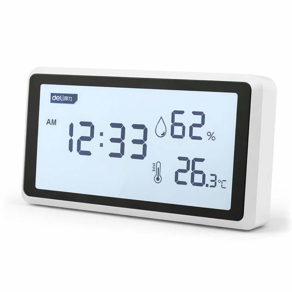 ტენიანობისა და ტემპერატურის მრიცხველი DL336003 მწარ. deli