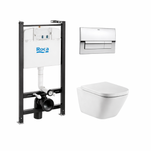 დასაკიდი უნიტაზი ინსტალ, ავზით, თავსახ. ღილაკით The Gap #7893104100 მწარ. ROCA